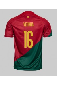 Portugal Vitinha #16 Fotballdrakt Hjemme Klær VM 2022 Korte ermer